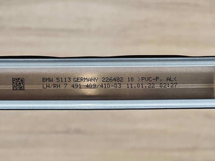 фото №9, Оригинальная молдинг накладка крышная правая bmw g26 7491410 a96 mineral 27km