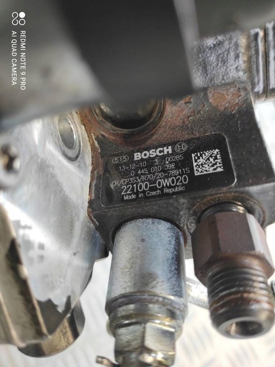 фото №7, Toyota corolla yaris auris ii 1.4 дизель d4d 1nd-tv насос вприскувальний bosch