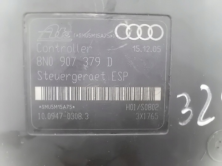фото №8, Насос abs audi tt 8n 8n0907379d 10.0947-0308.3 1.8 20v 180km
