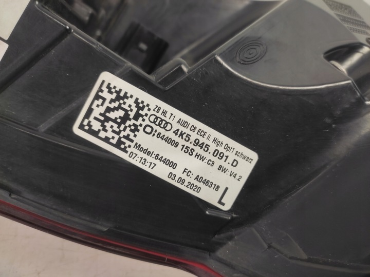 фото №10, Audi a6 c8 4k5 sedan лампа левая задняя зад matrix led 2018- 4k5945091d