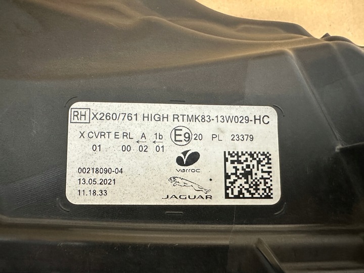 фото №16, Jaguar f-pace x761 xf x260 led high matrix лампа права ліва передня перед