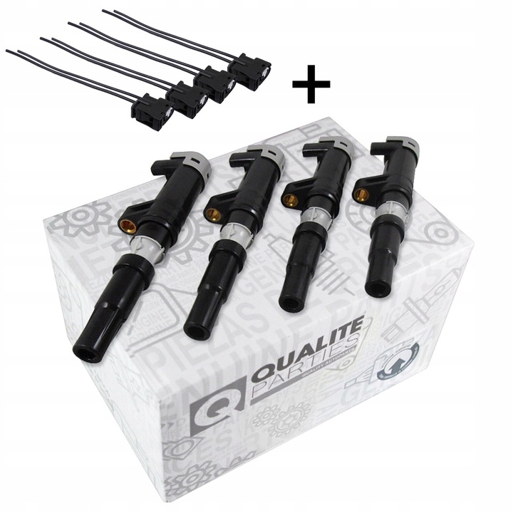 фото №1, 4x катушка зажигания + штекер renault megane ii scenic ii 1.4 1.6 2.0 16v