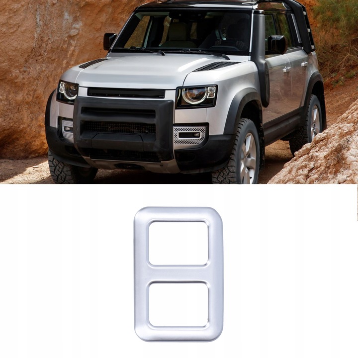 фото №12, Рама кнопки причепи багажника заднього abs сріблястий оздоблення підходить