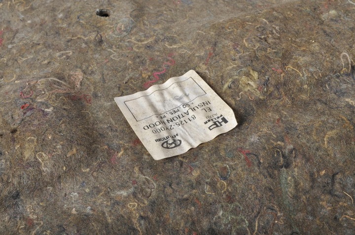 фото №7, Hyundai ix35 шумоизоляция подкладка капота 81125-2y000 клипсы