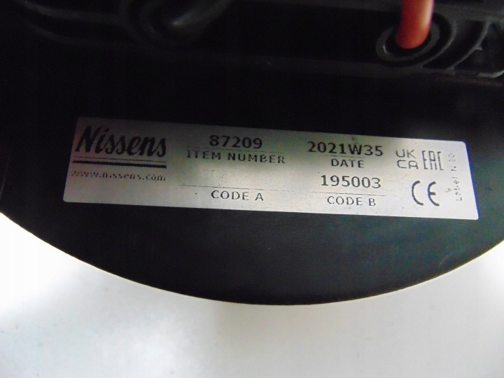 фото №8, Подача воздуха нагревателя вентилятор nissan nv200 2012год 87209 европа
