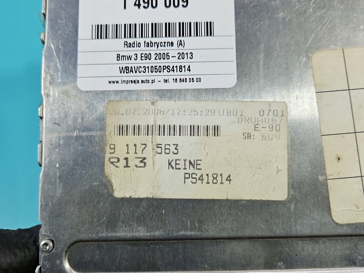 фото №9, Радио заводские bmw e90 e91 9117563 радиопроигрыватель