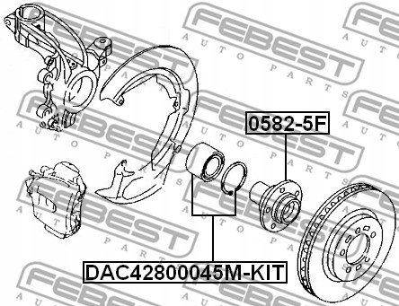 фото №15, Подшипник ступицы передние mazda 3 bk 2003-2006 eu