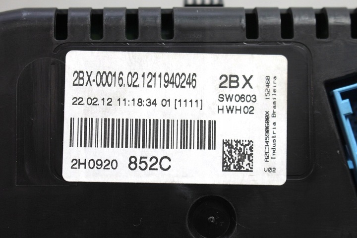фото №6, Vw amarok прилади манометр спідометр бензин 2h0920852c 2h0920852cx 2h0 920 852