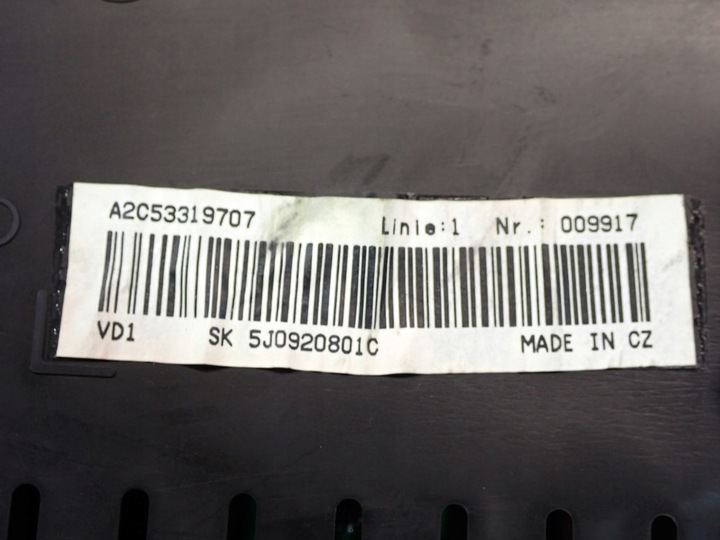 фото №5, Skoda roomster 06-10 1.4 tdi 70km спідометр  прилади 5j0920801c 484070km