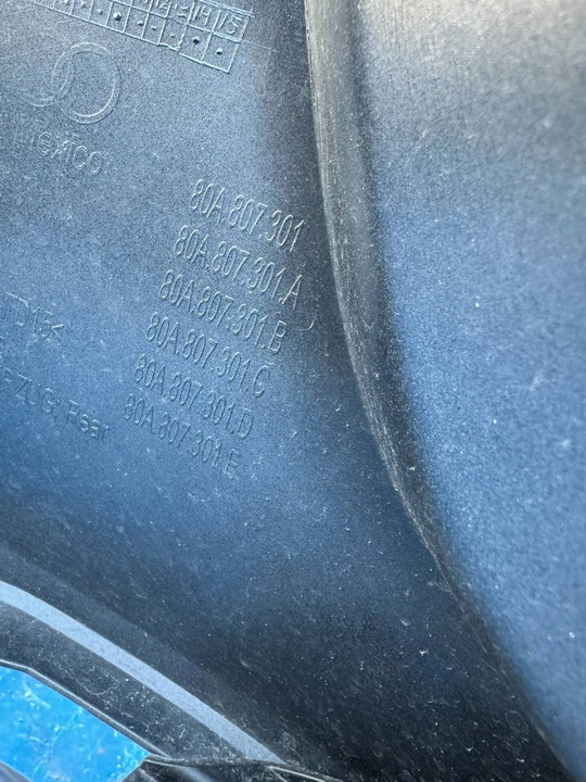 фото №8, Audi q5 80a бампер задний 80a807301