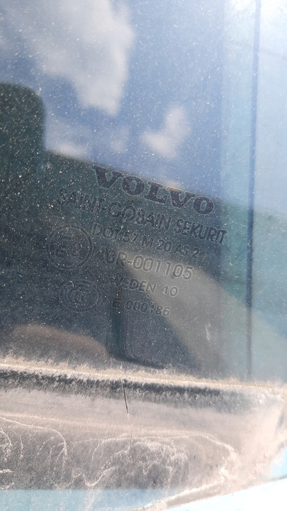 фото №2, Скло двері праві зад volvo v60 10-18r
