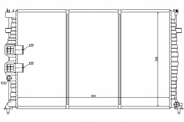фото №2, Nissens радиаторов воды peugeot 406 купе 2.2 8c