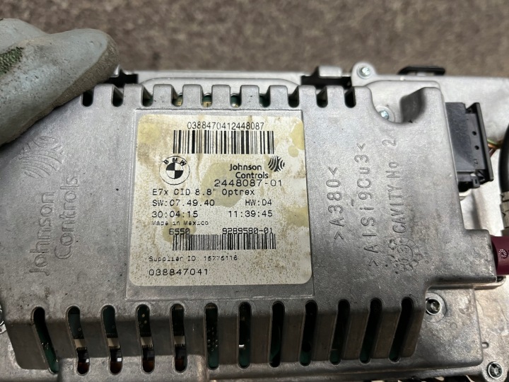 фото №7, Дисплей монитор экран навигации gps cic cid 8.8" bmw x5 e70 рестайлинг x6 e71