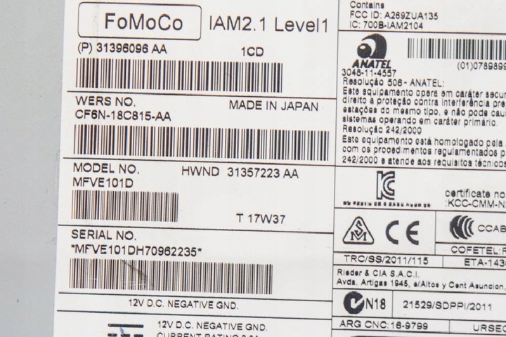 фото №6, Volvo v40 хетчбек t3 радіопрогравач cd модуль головна 31357223 3139609