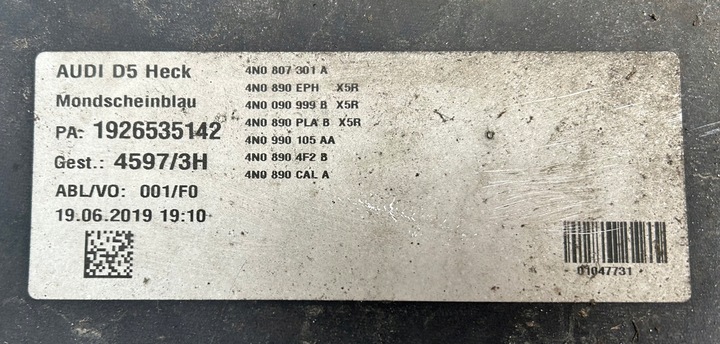 фото №10, Audi a8 d5 2017-2021 бампер задній зад оригінал