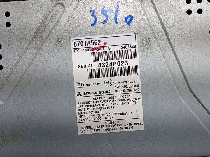 фото №7, Mitsubishi asx i радіо заводські cd 8701a562