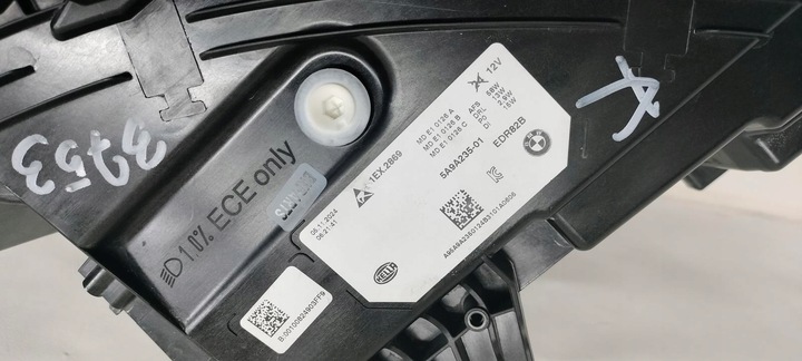 фото №10, Bmw x1 u11 лампа ліва передня лівий перед повний led чорний тінь 5a9a235-01