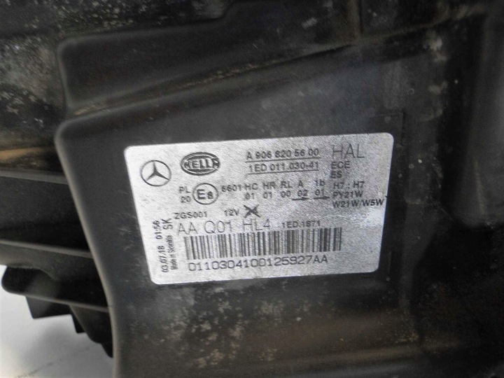 фото №12, Mercedes sprinter 906 рестайлинг лампа левая правая h7 kpl