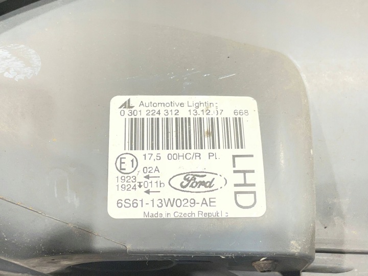 фото №9, Ford fiesta mk6 vi mk5 v рестайлинг 05-08 правая фара перед передняя