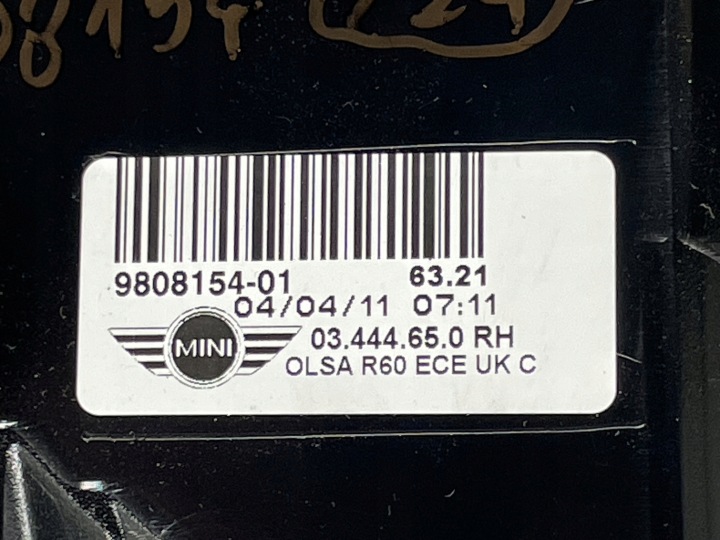 фото №9, Mini cooper r60 фара задняя зад правая 9808154