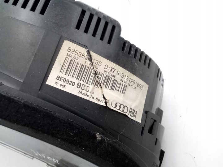 фото №9, Audi a4 b6 спідометр  прилади спідометр 8e0920930r