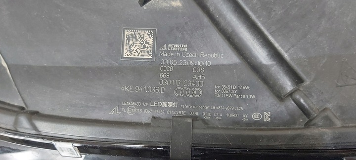 фото №15, Лампа права перед передня audi e-tron digital matrix light 4ke941036d