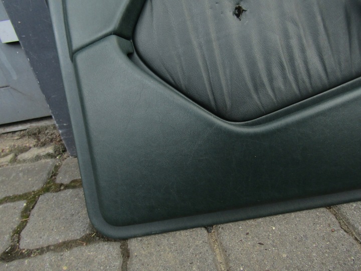 фото №7, 19 mercedes w124 правая обивка дверь правый перед 89-93 зелёная кожа