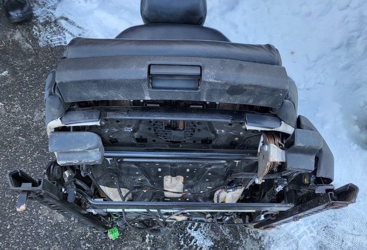 фото №13, Сиденье с подогревом левый перед подушка безопасности застёжка audi a5 8t3 купе чёрная кожа оригинальный номер eu