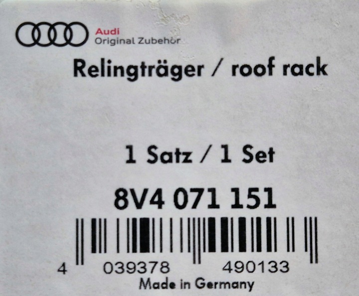 фото №15, Audi a3 sportback 8v0 12-20 балка багажника даховий oem номер 8v4071151