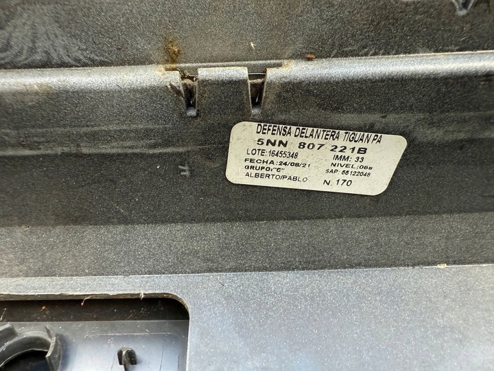 фото №10, Vw tiguan 2 ii рестайлинг 20- r line allspace бампер перед переднее