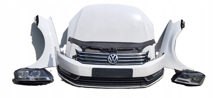 фото №1, Vw passat b7 10-14r перед капот бампер pas крило лампа lb9a