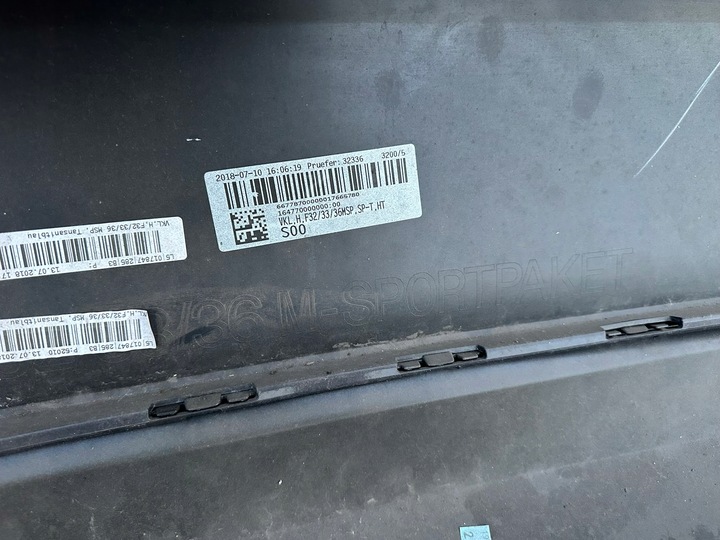 фото №10, Бампер зад задній bmw f32 f33 f36 м-пакет 8054566 комплектний tansanitblau