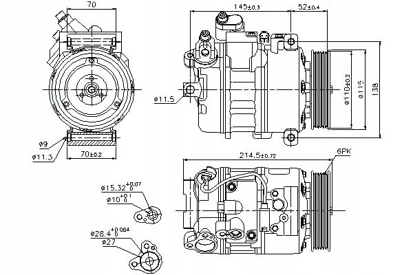 фото №15, Компрессор кондиционера bmw 5-серия e60 03-