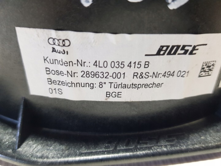 фото №7, Динамік bose audi q7 4l 4l0035415b