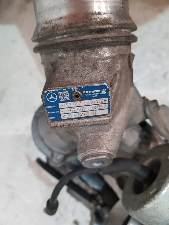 фото №10, Турбонагнетатель turbo a6510902880 mercedes w212 рестайлинг 2.2 cdi