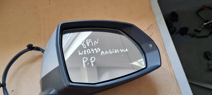 фото №12, Q7 4m ii зеркало правые правые перед передние 8pin англичанин 4m2857410b