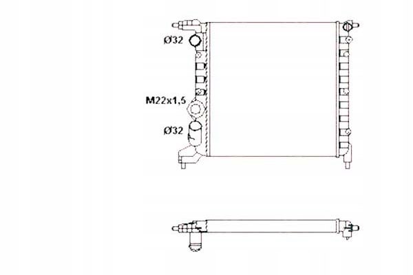 фото №2, Радіаторів двигуна nrf 7701034768 123003 rt2121 drm
