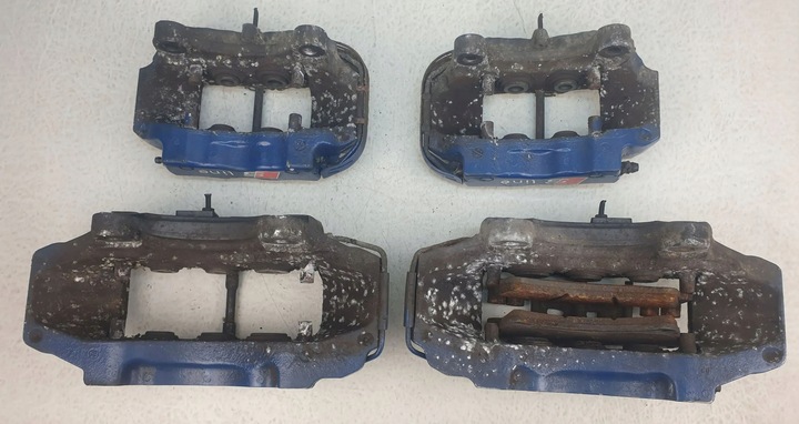 фото №14, Audi q7 4l s-line суппорт зажимы тормозные перед зад brembo комплект