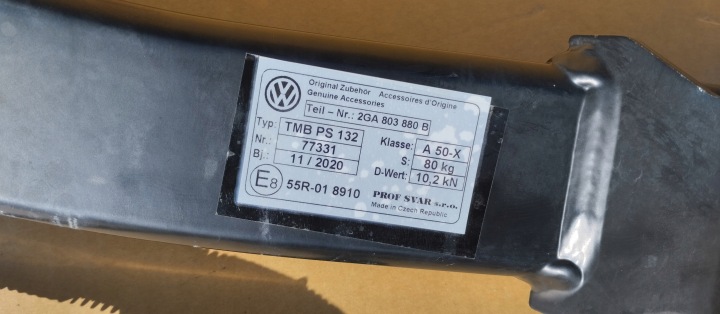 фото №8, Hak буксировочный volkswagen vw t-roc 20r- оригинал 2ga803880b