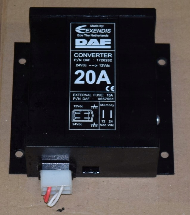 фото №1, Перетворювач напруги 24v/12v daf xf 105 cf