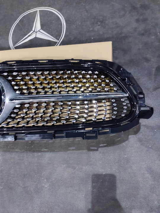 фото №6, Mercedes e w213 рестайлінг решітка радіатора diamond срібний amg 2019