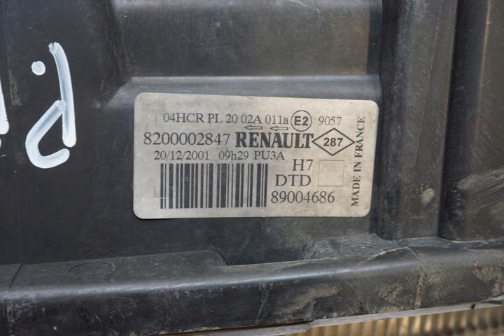 фото №7, Лампа права перед renault laguna ii