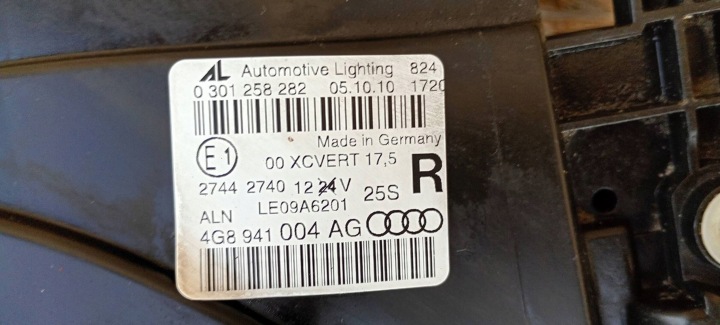 фото №14, Ксенон праве поворотний фара права керована audi a7 s7 4g 4g8941004ag
