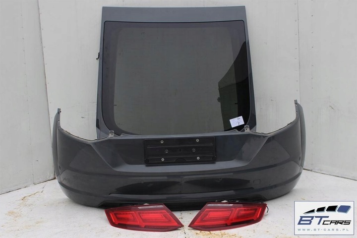 фото №12, Audi tt 8s зад бампер задний + крышка багажника + лампы лампа цвет: lx7m -