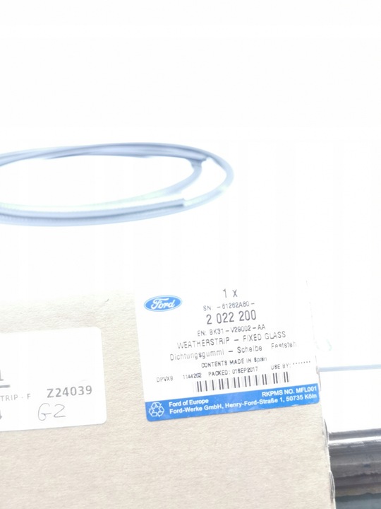 фото №9, Прокладка стёкла боковой ford transit mk4 оригинальный номер bk31-v29002-aa 2022200