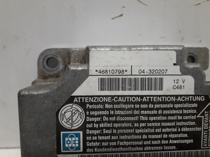 фото №11, Lancia lybra 99-05 консоль панель подушки датчик подушка безпеки ремені