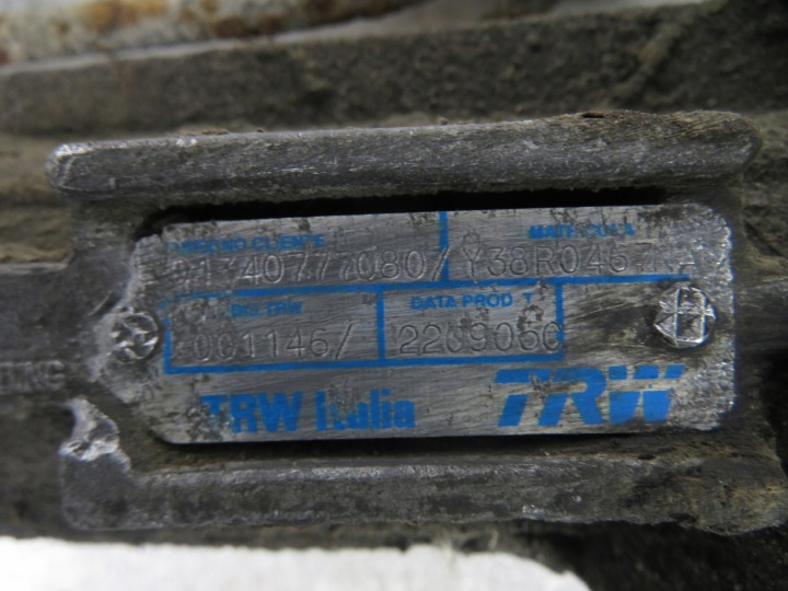 фото №10, Рулевая рейка fiat ducato ii fl 01340777080