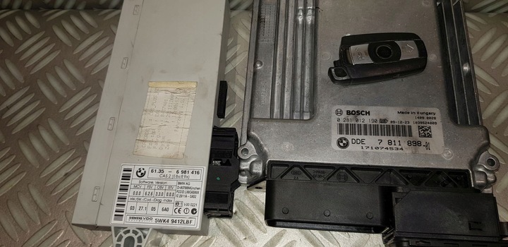 фото №6, Bmw e60 e61 рестайлінг 525d 09 набір стартовий комп'ютер двигуна cas ключ 7811898