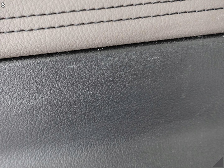 фото №7, Mercedes v-klasa w447 оббивка двері лівих зад шкіра dekor extra довгий