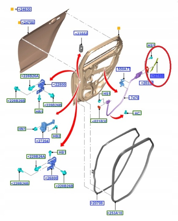 фото №10, Защита краю дверь зад левых focus mk3 / fl _ 1879785 _ bm51-a265b17-aj